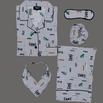 SUMMER LINEN PJ's SET - 1006