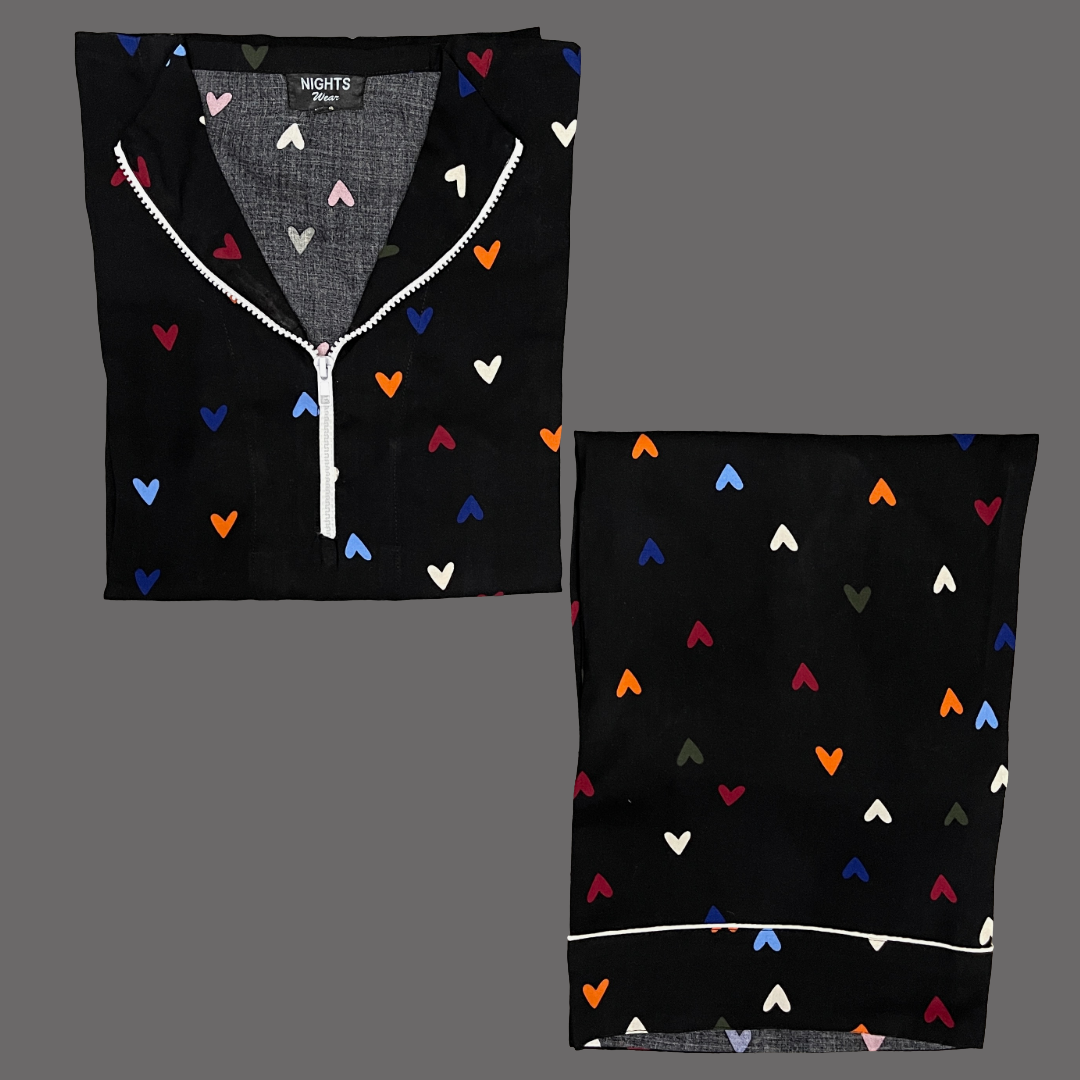 SUMMER LINEN PJ's SET (Zipper Style) - 1016