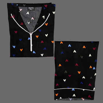 SUMMER LINEN PJ's SET (Zipper Style) - 1016