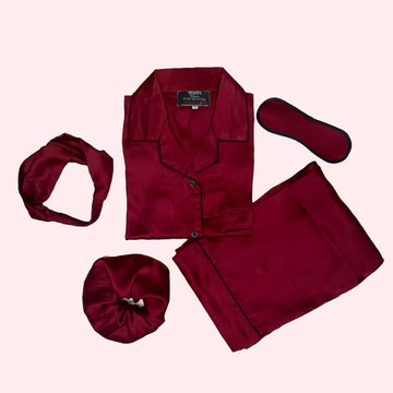 Mehron Silk PJ Set (Black Outline) – S-9 - NIGHTS WEAR