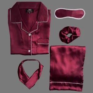 Mehron Silk PJ Set (white Outline) – S-2 - NIGHTS WEAR