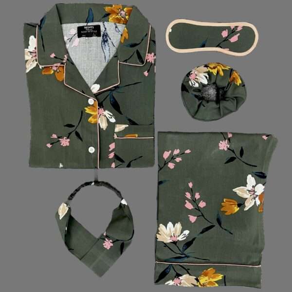 Summer Linen PJ's Set- L-867