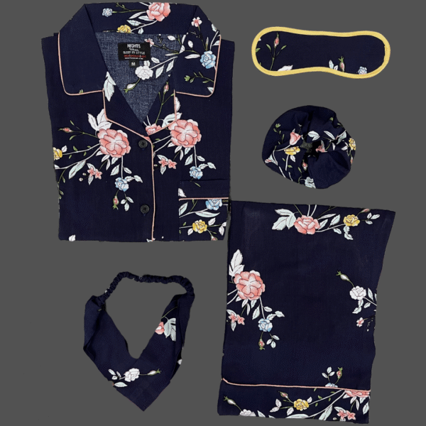 Summer Linen PJ's Set- L-829