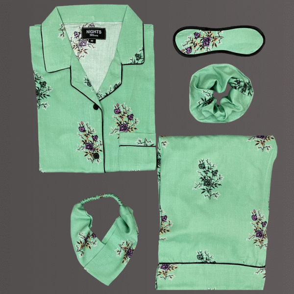 Summer Linen PJ's Set- L-1060