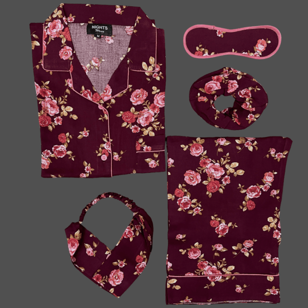 Summer Linen PJ's Set- L-1163