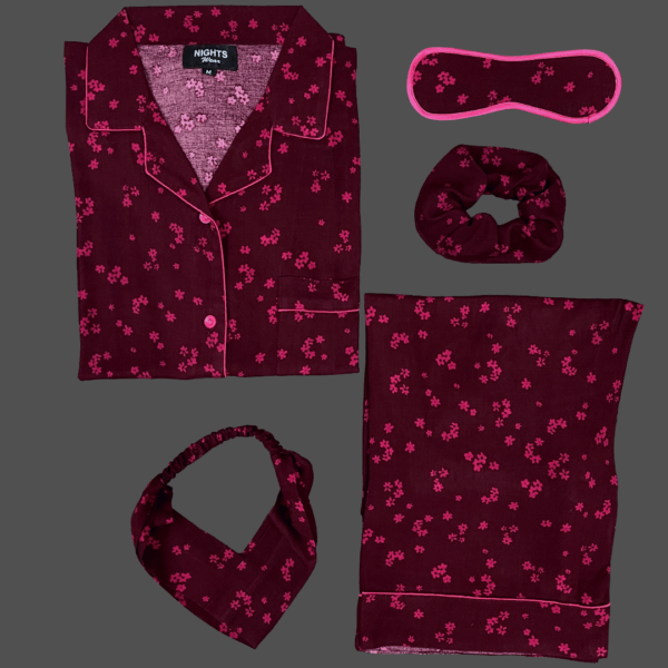 Summer Linen PJ's Set- L-1155