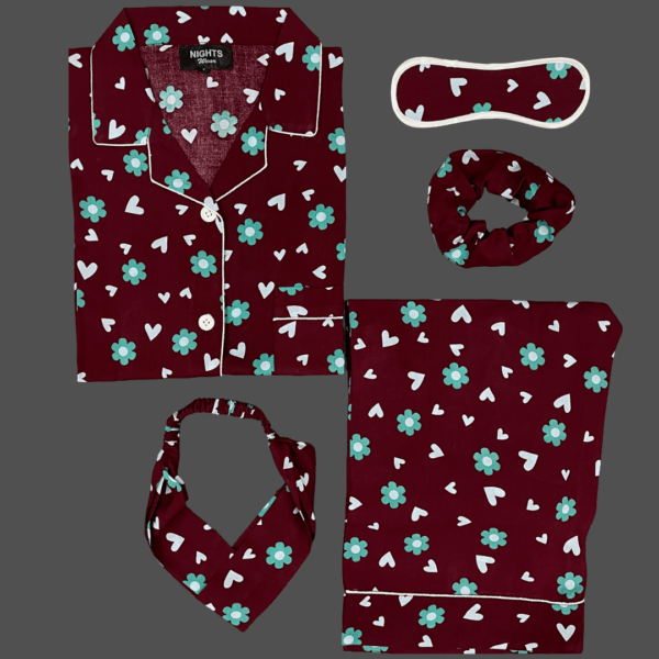 Summer Linen PJ's Set- L-1138