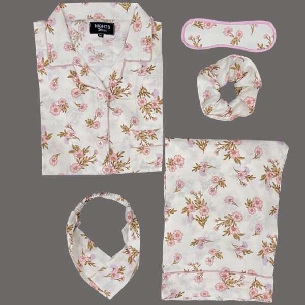 Summer Linen PJ's Set- L-1140