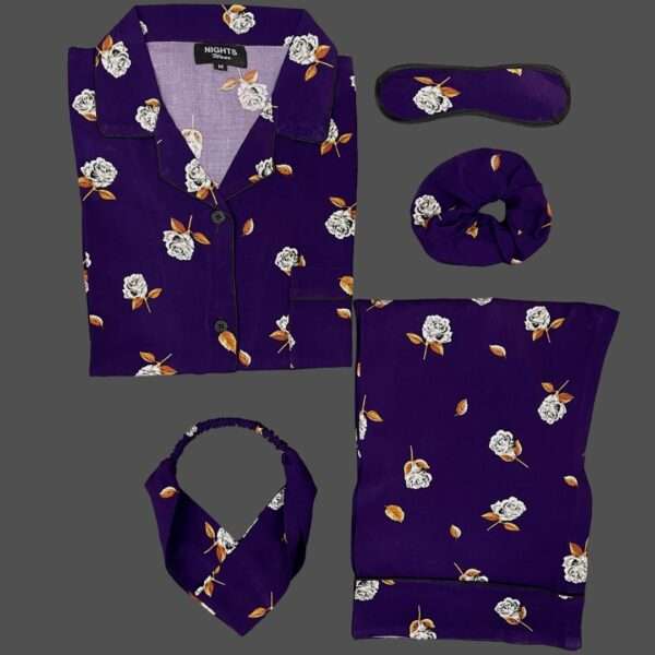 Summer Linen PJ's Set- L-115