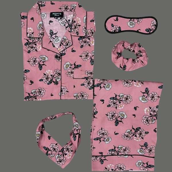 Summer Linen PJ's Set- L-1130