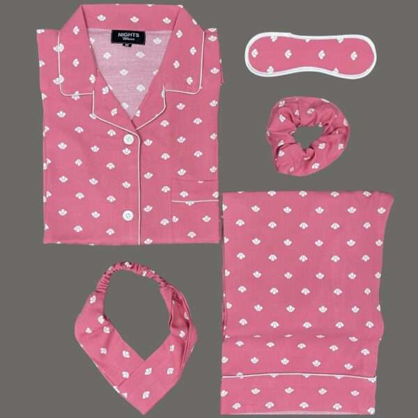 Summer Linen PJ's Set- L-1152