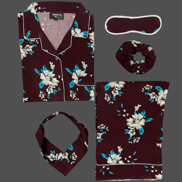 Summer Linen PJ's Set- L-1159