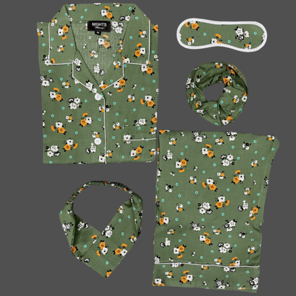 Summer Linen PJ's Set- L-1162