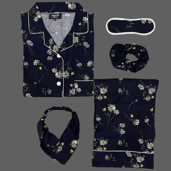 Summer Linen PJ's Set- L-1207