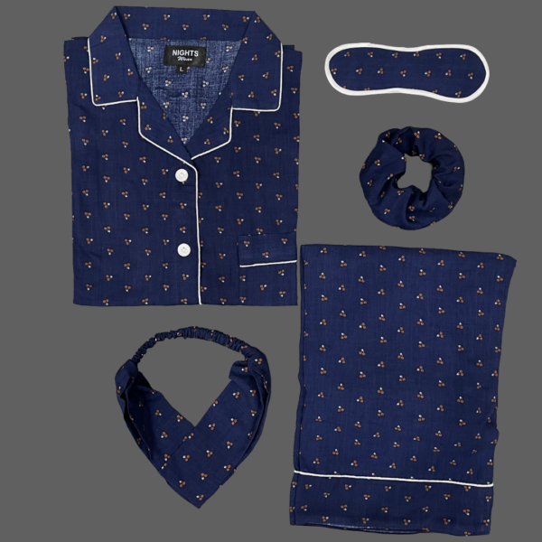 Summer Linen PJ's Set- L-1189