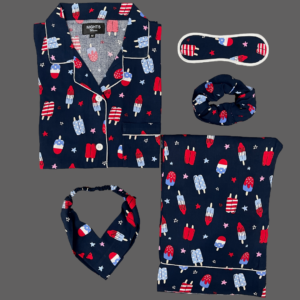 Summer Linen PJ's Set- L-1197