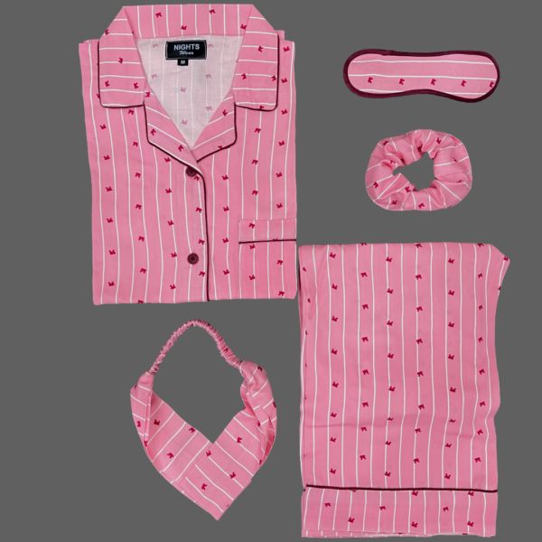Summer Linen PJ's Set- L-1206