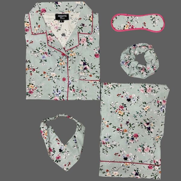 Summer Linen PJ's Set- L-1194