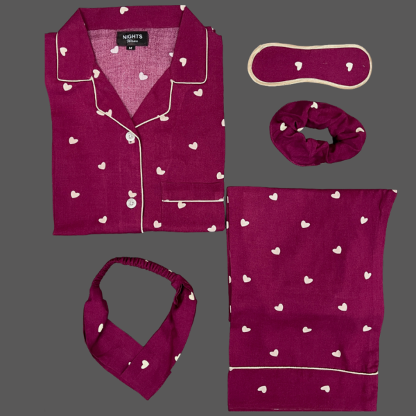 Summer Linen PJ's Set- L-1276