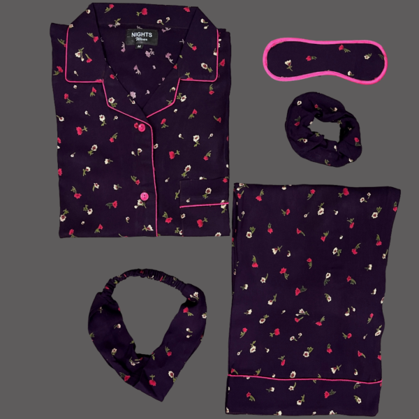Summer Linen PJ's Set- L-1275