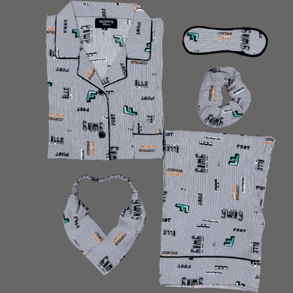Summer Linen PJ's Set - L-1301