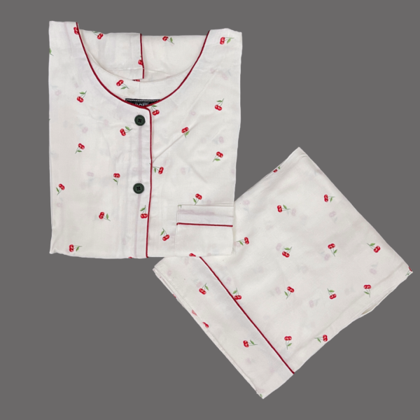 Summer Linen PJ's Set Round Neck - L-1405