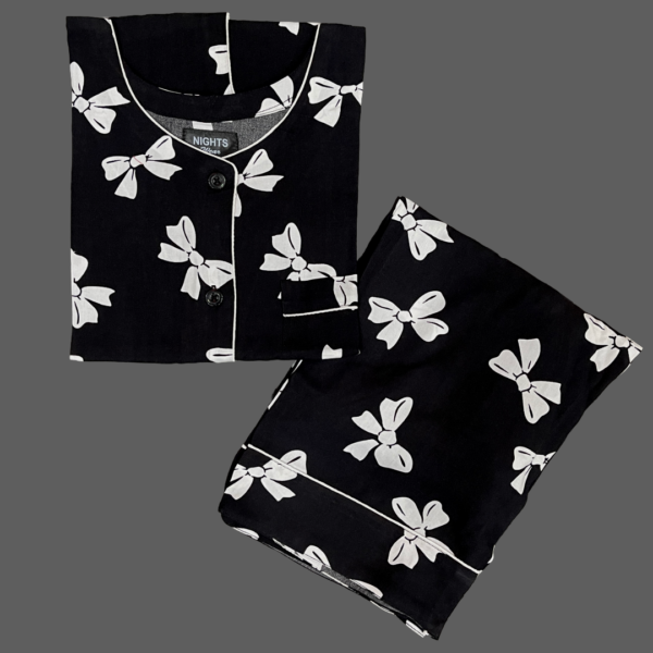 Round neck Linen PJ's Set - L-1564