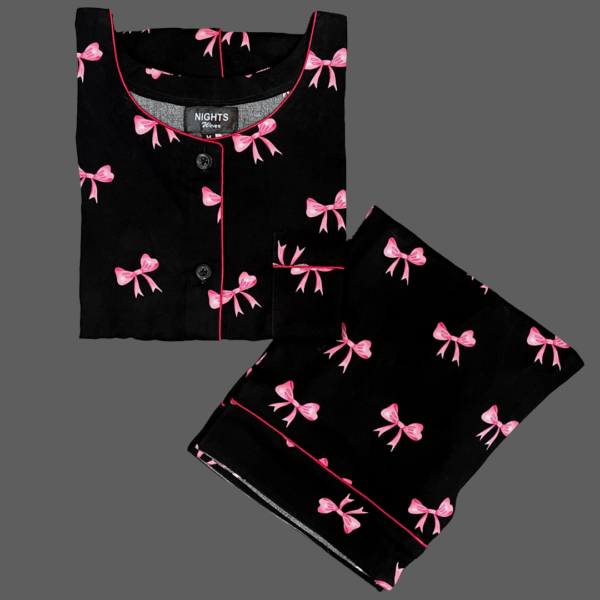 Round neck Linen PJ's Set - L-1572