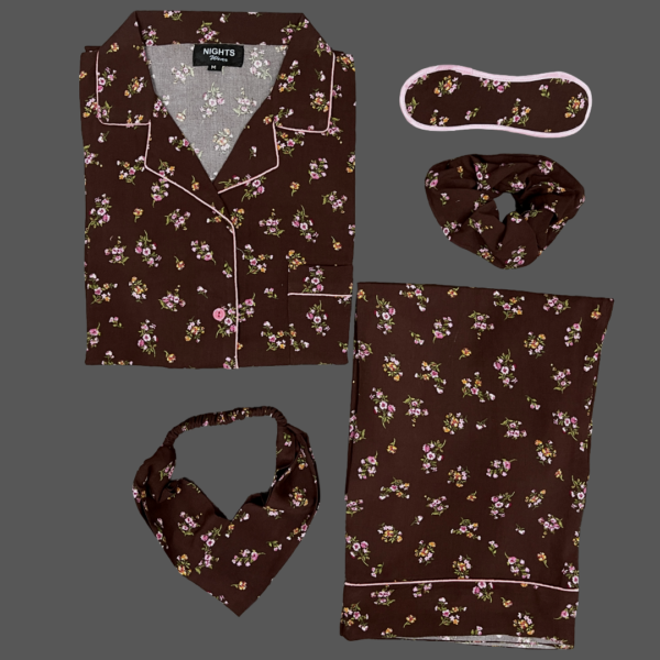 Summer Linen Pajama Set- L-1584